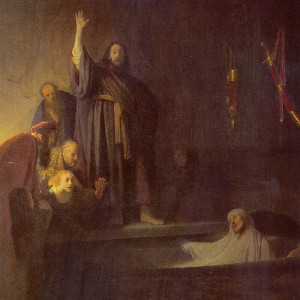Lazarovo uskrisenje, 1630.–1631., Rembrandt van Rijn (Los Angeles County Museum of Art, Los Angeles)