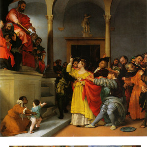 Lucija pred sucem, Lorenzo Lotto, 1523–32