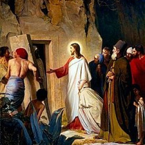 Lazarovo uskrisenje, ulje na bakrenoj ploči, 1875., Carl Heinrich Bloch (Galerija Hope, Salt Lake City)