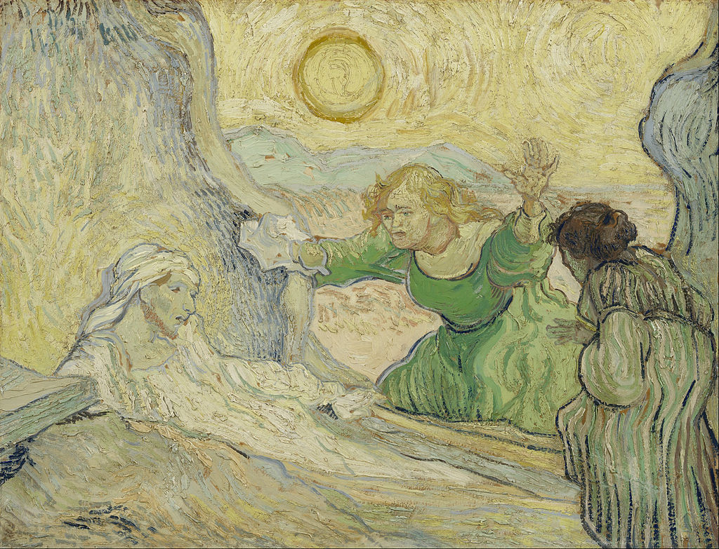 Lazarovo uskrisenje (prema Rembrandtu), ulje na platnu, 1890, Vincent van Gogh (Van Goghov muzej, Amsterdam)