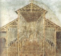 Freska koja prikazuje presjek stare bazilike sv. Petra