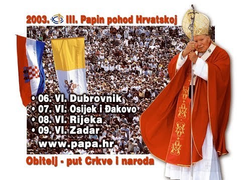 Apostolsko putovanje Njegove Svetosti Ivana Pavla II. u Hrvatsku - Sveta Misa u Osijeku